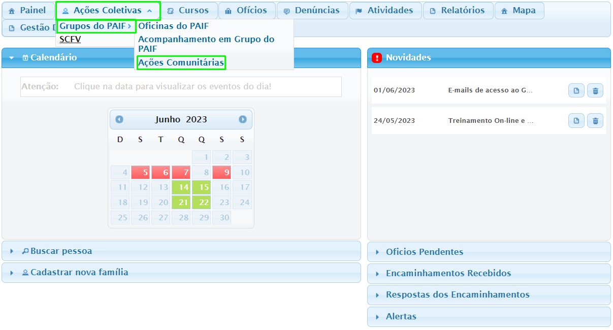 Ações Coletivas Grupos do PAIF Ações Comunitarias.png