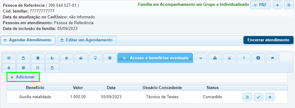 Em Atendimento Botão Adicionar Acesso A Benefícios Eventuais Prontuário Da Família.png